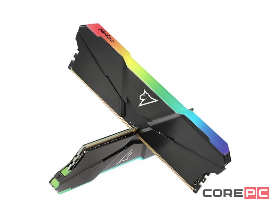 Оперативная память 16 Gb 3600 MHz NETAC SHADOW RGB Gray (NTSRD4P36DP-16E)
