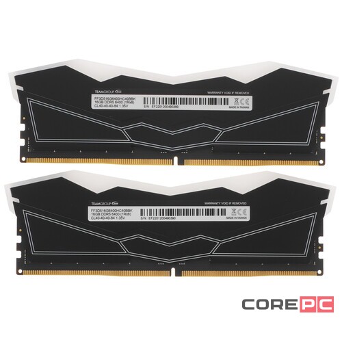 Оперативная память 32 Gb 6400 MHz Team Group T-FORCE DELTA RGB Black (FF3D532G6400HC40BDC01)