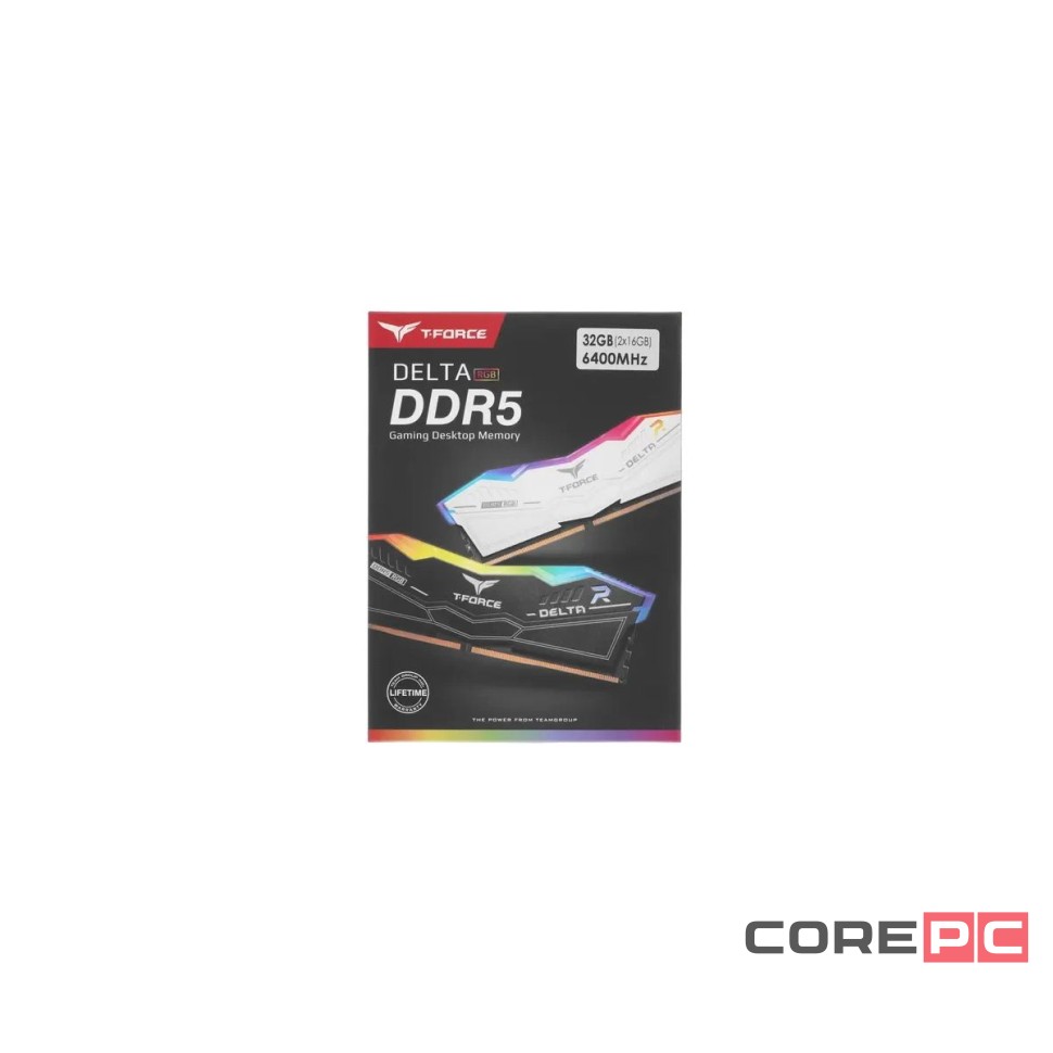 Оперативная память 32 Gb 6400 MHz Team Group T-FORCE DELTA RGB Black (FF3D532G6400HC40BDC01)