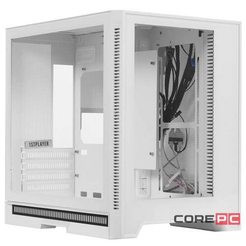 Компьютерный корпус 1STPLAYER STEAM PUNK SP6 TG White (SP6-G-WH)