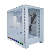 Компьютерный корпус 1STPLAYER STEAM PUNK SP6 TG White (SP6-G-WH)