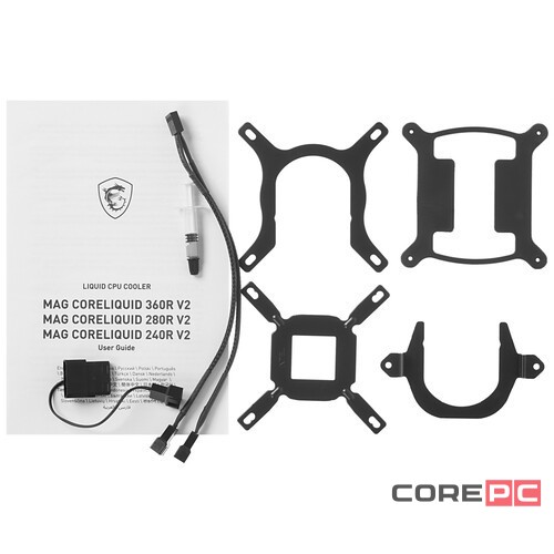 Система жидкостного охлаждения для процессора MSI MAG CORELIQUID 240R V2 ARGB Socket 1700 306-7ZW1B41-813