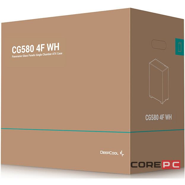 Компьютерный корпус Deepcool CG580 4F WH RGB White (R-CG580-WHADA4-G-1)