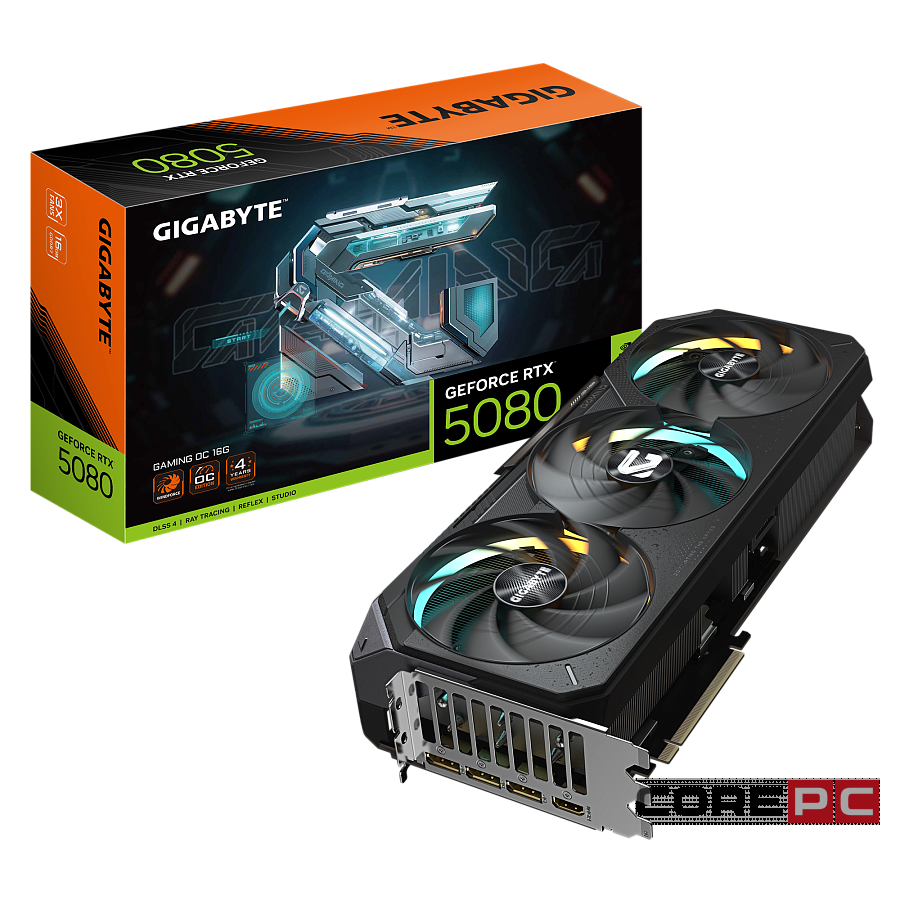 Видеокарта Gigabyte (GV-N5080GAMING OC-16GD) GeForce RTX 5080 16GB GAMING OC