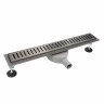 Трап линейный СТ70-900 WAVE, решетка Вектор, 40/50, нержавеющая сталь ГРАФИТ