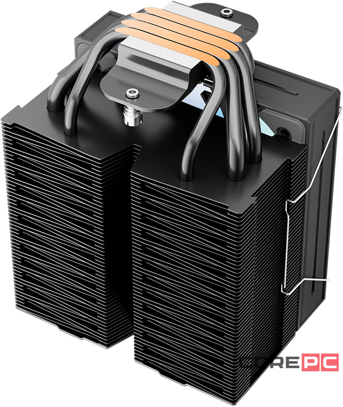 Кулер для процессора 1STPLAYER PS130 ARGB Black (PS130-BK)