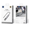 Адаптер Wiwu Travel 8 в 1 Type-C на USB 3.0х2/SD/TF/HDMI/DATA (WI-HB8001) (Grey)