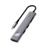 Адаптер Wiwu Travel 8 в 1 Type-C на USB 3.0х2/SD/TF/HDMI/DATA (WI-HB8001) (Grey)