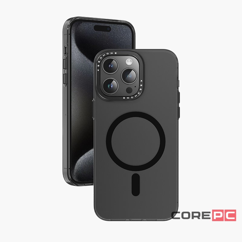 Накладка для i-Phone 14 Pro Keephone Magviar Magsafe черная