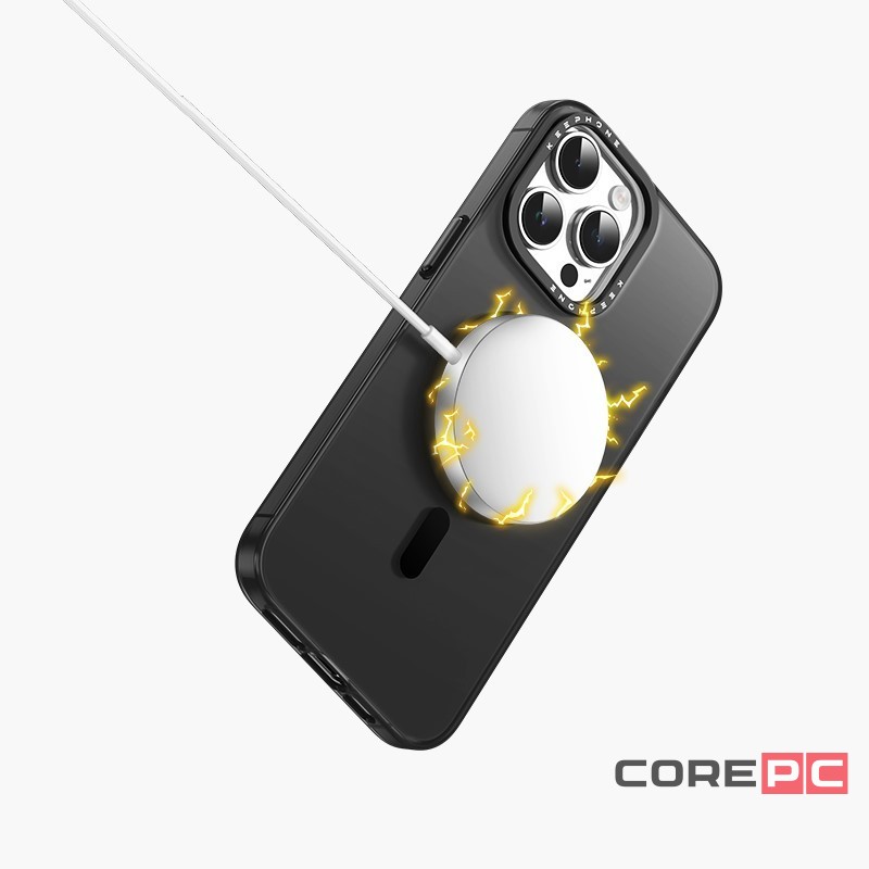 Накладка для i-Phone 14 Pro Keephone Magviar Magsafe черная