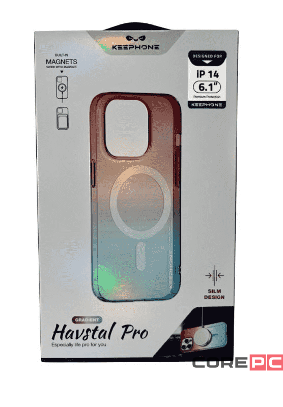 Накладка для i-Phone 14 Keephone Magsafe матовый розовый