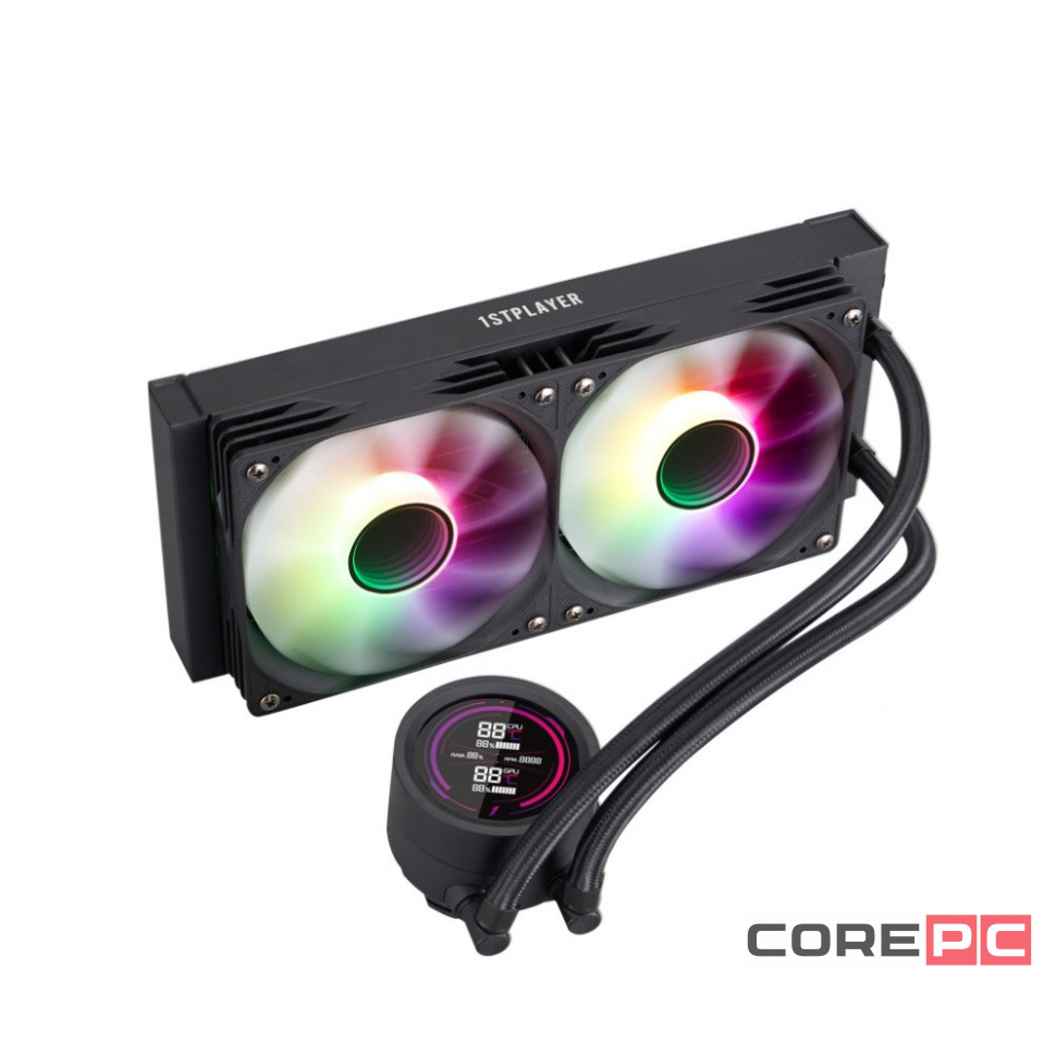 Система жидкостного охлаждения для процессора 1STPLAYER TS4 240 Black (TS4-240-BK)
