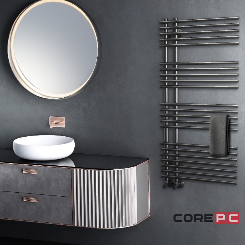 Полотенцесушитель Royal Thermo Pino П16 500х800 электро (встроен. диммер) стальной