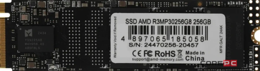 Твердотельный накопитель 256 Gb AMD Radeon R3 Series (R3MP30256G8)