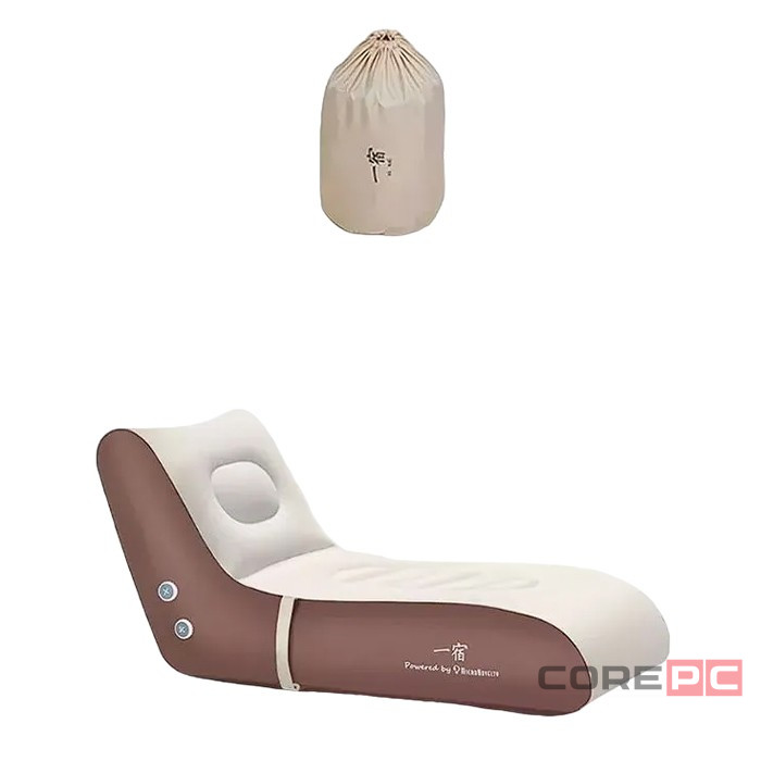 Надувной диван-шезлонг Xiaomi YIXIU PZ2-01 (автонадув, с клапаном) 160х80х78см бежевый