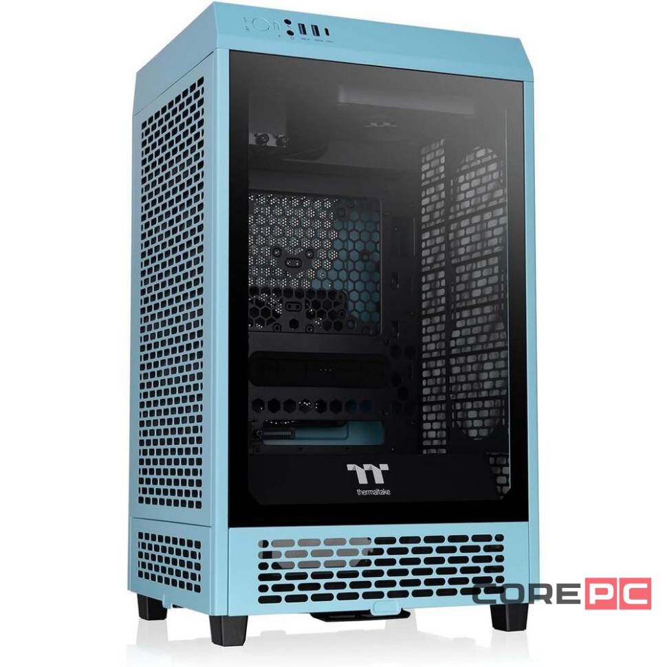 Компьютерный корпус Thermaltake The Tower 200 TG Turquoise Blue (CA-1X9-00SBWN-00)