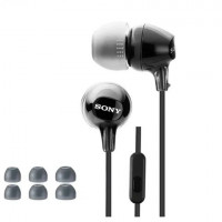 Стереонаушники Sony MDR-EX15AP с микрофоном черные
