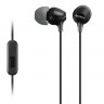 Стереонаушники Sony MDR-EX15AP с микрофоном черные
