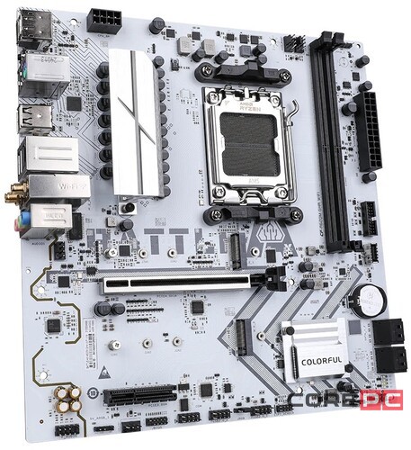 Материнская плата Colorful BATTLE-AX A620M-GHA WIFI V14 White