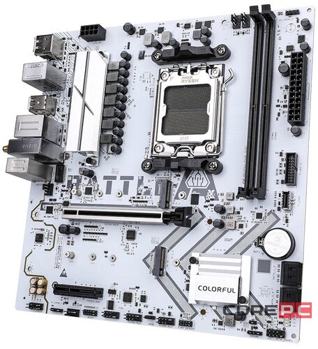 Материнская плата Colorful BATTLE-AX A620M-GHA WIFI V14 White