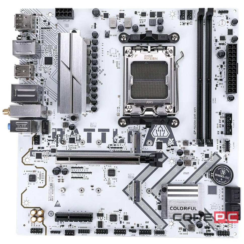 Материнская плата Colorful BATTLE-AX A620M-GHA WIFI V14 White