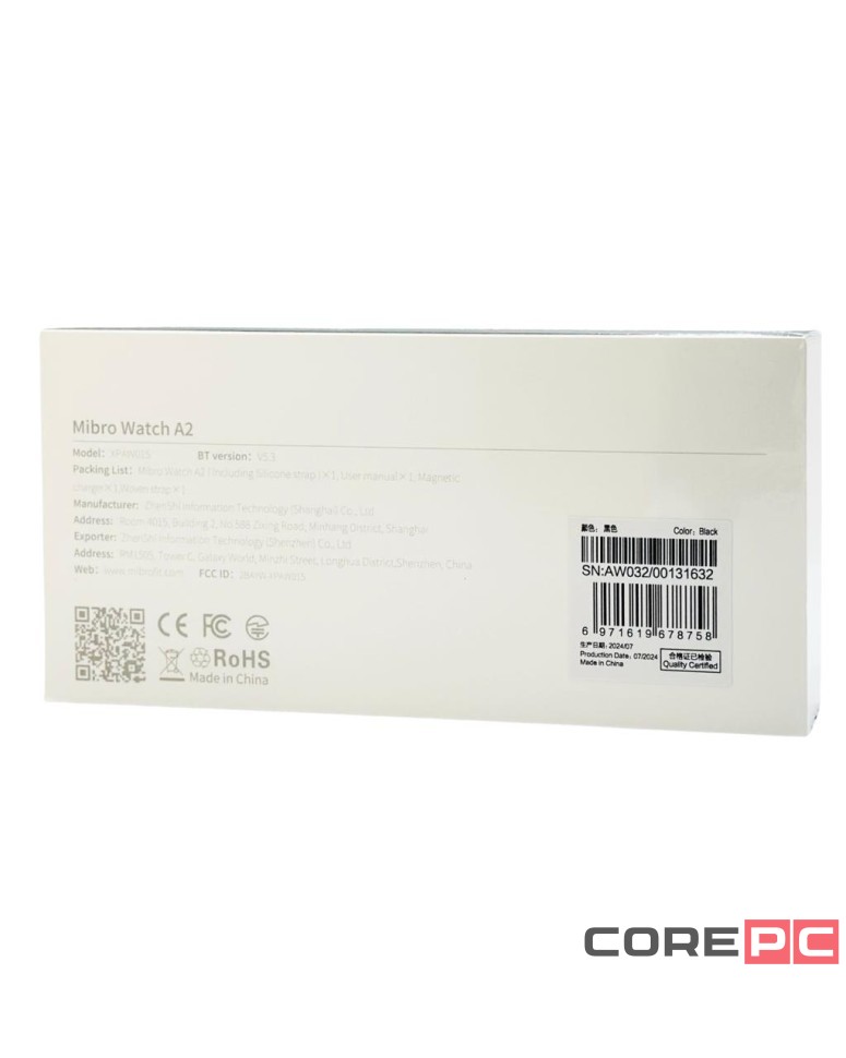 Умные часы Xiaomi Mibro Watch A2 XPAW015 черные