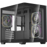 Компьютерный корпус Powercase Vision Micro M5B Curved Glass Black (CVMM5B-A3)