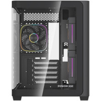 Компьютерный корпус Powercase Vision Micro M5B Curved Glass Black (CVMM5B-A3)