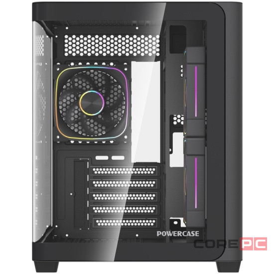 Компьютерный корпус Powercase Vision Micro M5B Curved Glass Black (CVMM5B-A3)