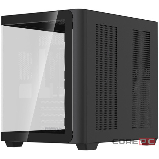 Компьютерный корпус Powercase Vision Micro M5B Curved Glass Black (CVMM5B-A3)