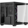 Компьютерный корпус Powercase Vision Micro M5B Curved Glass Black (CVMM5B-A3)