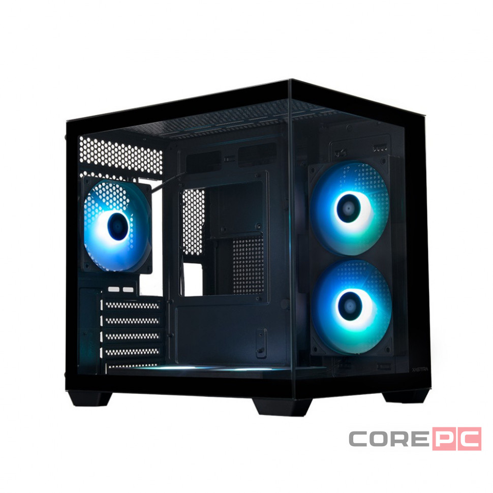 Компьютерный корпус XASTRA QW400M 5ARGB-FC-C6-AC ARGB Black (QW400M-2FA24A-1FC12A-C6-A)
