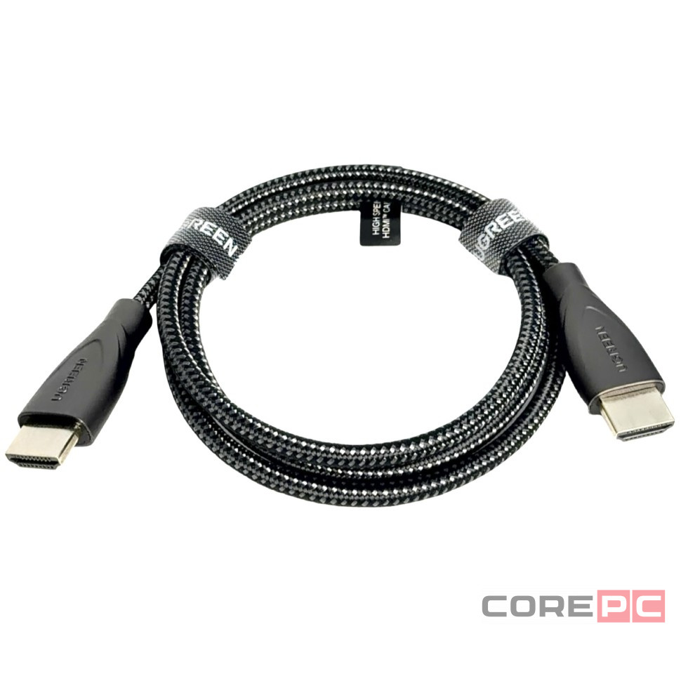 Кабель Ugreen HDMI-HDMI Cable with Carbon Fiber Jacket 1м черный