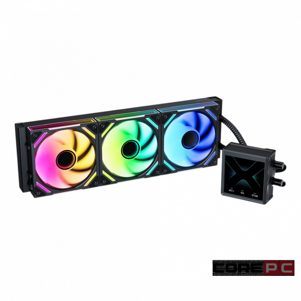 Система жидкостного охлаждения для процессора XASTRA Octant LC360FS ARGB BK LCD Black (LC360FS-BKAFXX-GL)