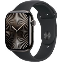 Apple Watch Series 10 46mm Slate Titanium Case with Midnight Sport Band (M/L)