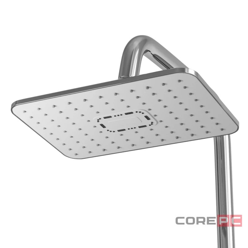Душевая система MIXLINE 35к МЛ33-06(ML33-06) Сити излив лейка 3 поз. +лейкаТроп. душ белый/ХРОМ