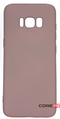 Накладка для Samsung Galaxy S8 Silicone cover без логотипа пудро