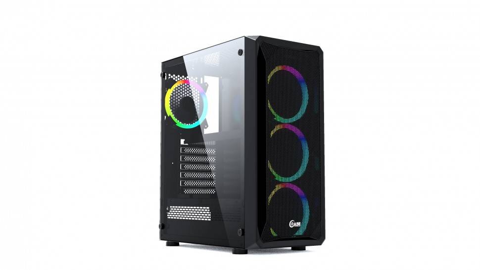 Компьютерный корпус Powercase MISTRAL Z4 MESH RGB CMIZB-R4