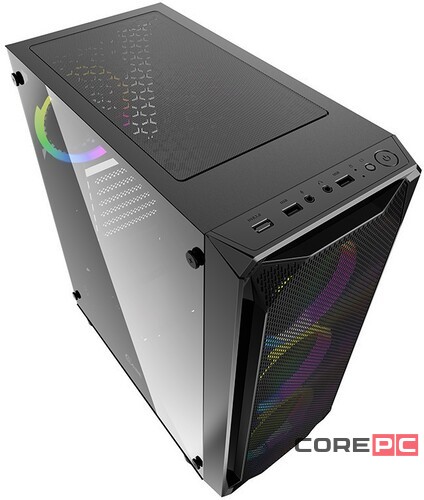 Компьютерный корпус Powercase MISTRAL Z4 MESH RGB CMIZB-R4