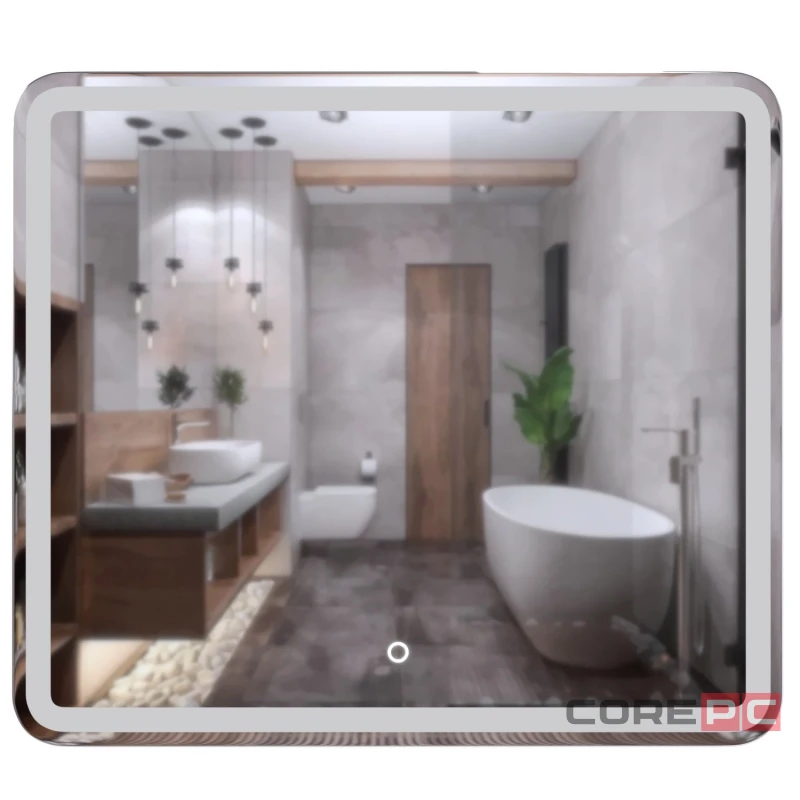 Зеркало MIXLINE Альдо 800х700 (ШВ) сенсорный выключатель, светодиодная подсветка