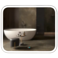 Зеркало MIXLINE Стив-2 800х680 (ШВ) сенсорный выключатель, светодиодная подсветка + подогрев