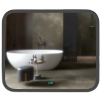 Зеркало MIXLINE Стив-2 800х680 (ШВ) сенсорный выключатель, светодиодная подсветка + подогрев