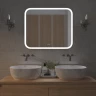 Зеркало MIXLINE Стив-2 800х680 (ШВ) сенсорный выключатель, светодиодная подсветка + подогрев