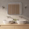 Зеркало MIXLINE Стив-2 800х680 (ШВ) сенсорный выключатель, светодиодная подсветка + подогрев