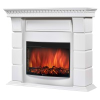 Каминокомплект: Очаг Electrolux Sphere Plus EFP/P-2720RLS с порталом Elegante 25 белый
