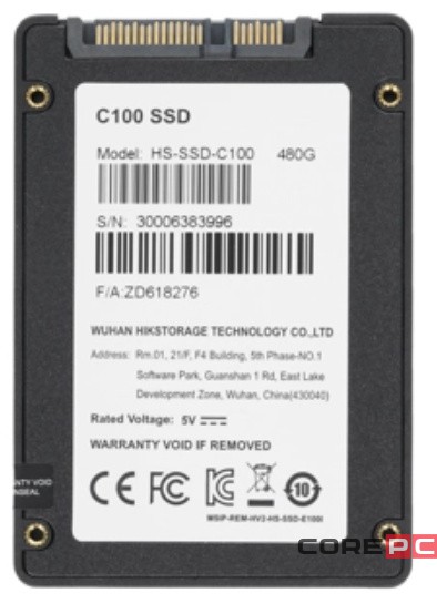 Твердотельный накопитель HIKVISION 480 Gb SATA HS-SSD-C100/480G