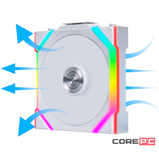 Вентилятор для корпуса Lian Li UNI FAN SL WIRELESS 120 Reverse Blade ARGB White 12RSL1W1W (G99.12RSL1W1W.R0)