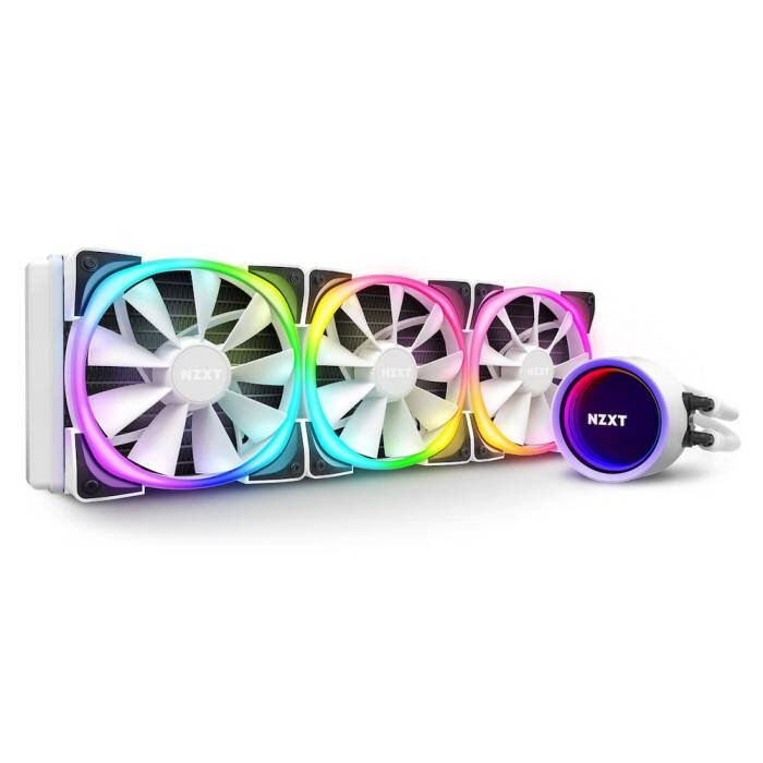 Система жидкостного охлаждения для процессора NZXT KRAKEN WATER COOLER X73 RGB White RL-KRX73-RW Socket 1700