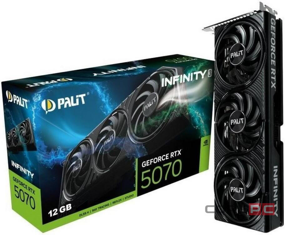 Видеокарта Palit (NE75070019K9-GB2050S) GeForce RTX 5070 12GB INFINITY 3