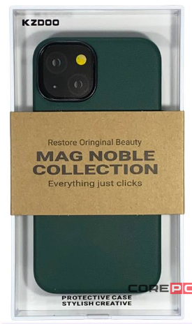 Накладка для i-Phone 14 K-Doo Mag Noble кожаная зеленая